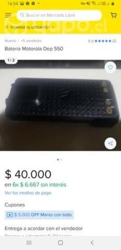 Equipo de comunicaciones Motorola Dep 550 e