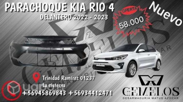 Parachoque Kia rio4 22-23