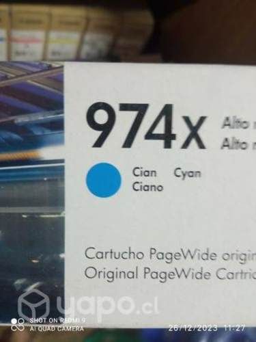 Tintas hp diversos modelos originales de 300ml