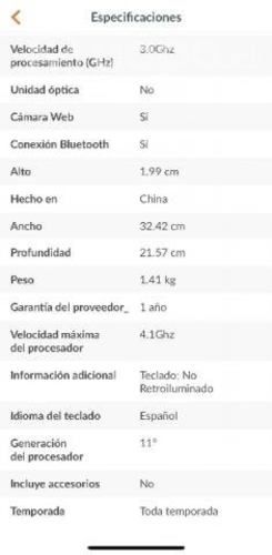 Lenovo ideapad 3 nuevo