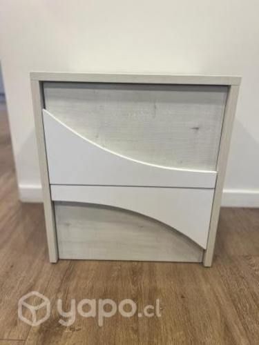 Veladores nordicos nuevos dos cajones cierre suave