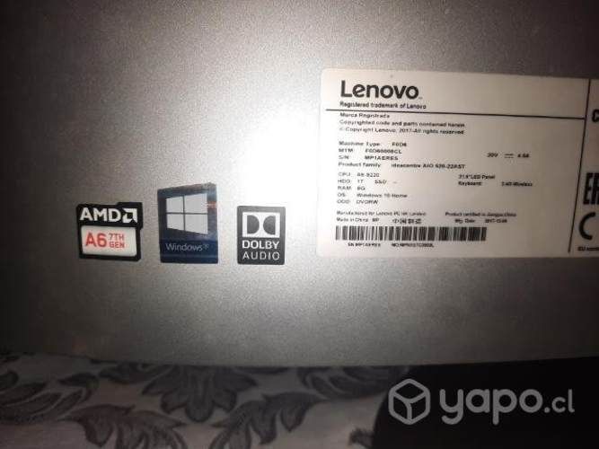 All in one Lenovo Impecable