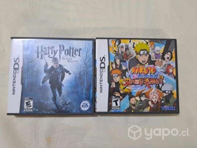Pack de 2 cajas originales juegos nintendo ds