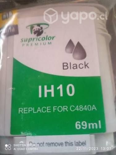 Tinta HP 10 black alternativa sellada de 69ml