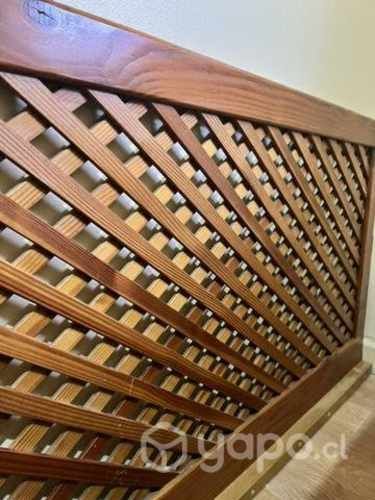 Respaldo cama de madera