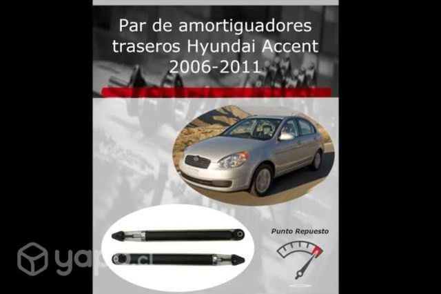 Par de amortiguadores traseros Hyundai Accent 2006