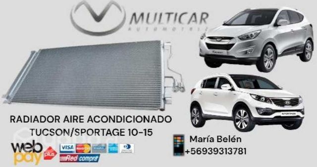 Radiador aire acondicionado tucson/sportage 10-15