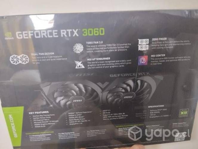 Rtx 3060 8gb msi oc nueva Con envio