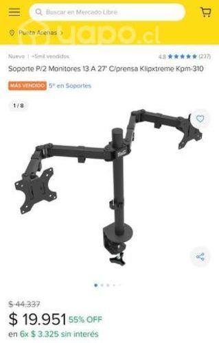 Soportes de monitor brazo 2 pantallas