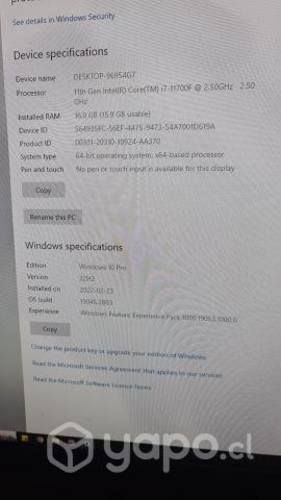 Pc Gamer Intel Core I7-11700f-nvidia Rtx 3050-ssdm