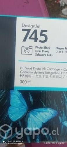 Tinta HP 745 photo black original de 300ml