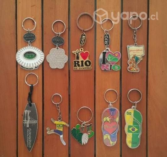Colección de 10 Llaveros de Brasil