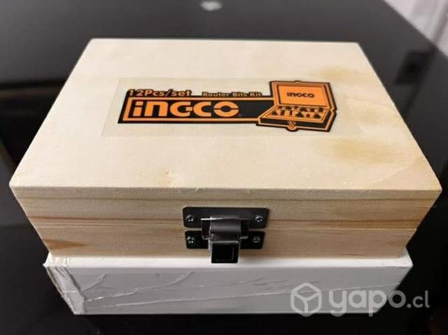 Juego fresa de 12pzs Ingco 6 mm