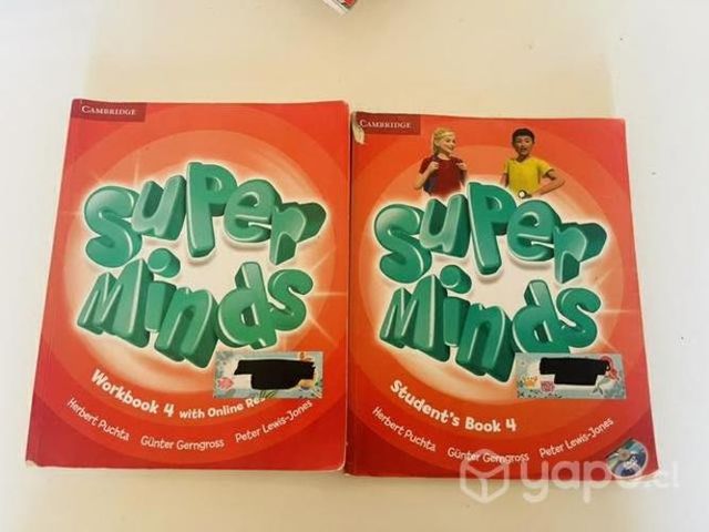 Libros textos súper minds 4 cuarto básico