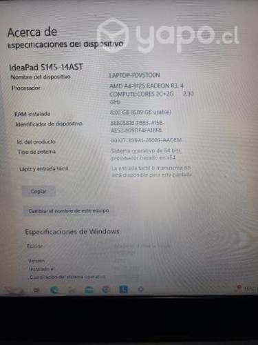 Notebook lenovo s145