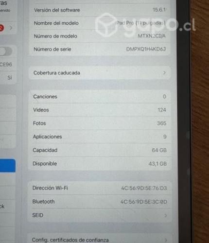 Ipad pro 11 pulgadas