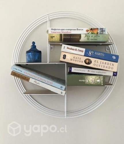 Librero fierro redondo