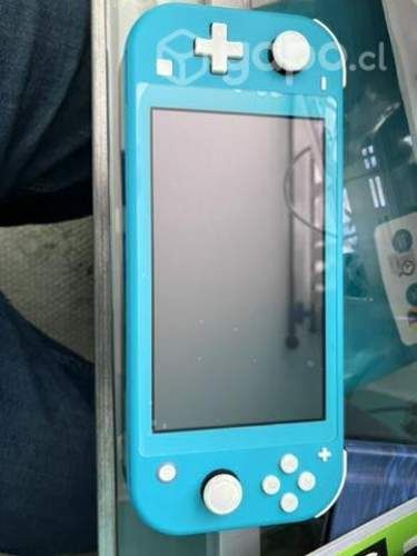 Nintendo Switch Lite turquesa con funda amarilla