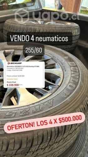 Neumaticos 255/60 con llanta R18