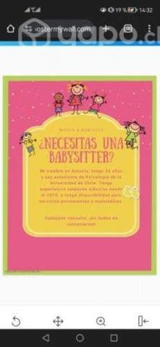 Servicio de babysitter/niñera