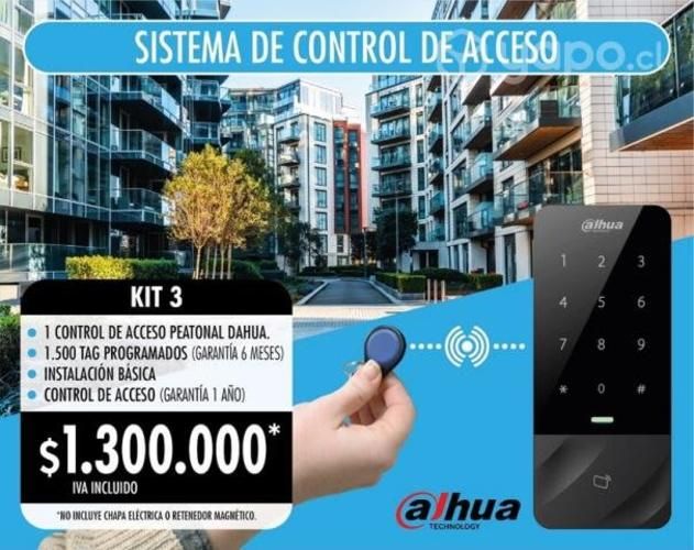 Control de acceso dahua con 1500 tag programados