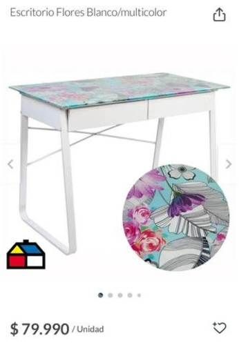 Escritorio de flores semi-nuevo