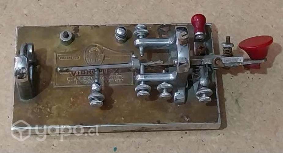 Antiguo telegrafo codigo morse para restaurar