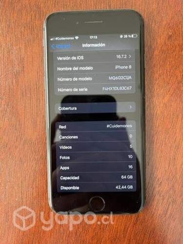 IPhone 8 64GB excelente estado