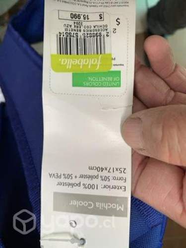 Original mochila color of benetton nueva