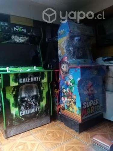 Maquinas árcade botones con flipper