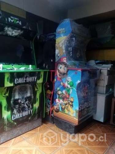 Maquinas árcade botones con flipper