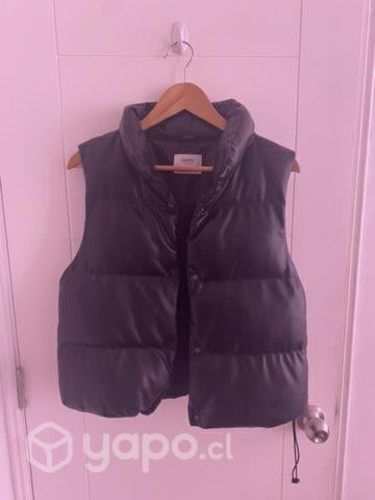 Chaqueta sin mangas mujer eco cuero