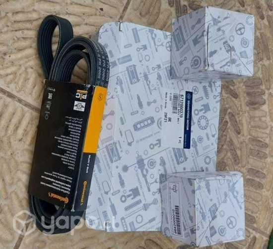 Juego de tensores, rodillos, correa motor