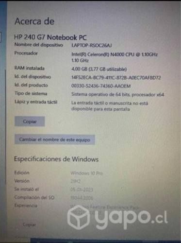 Notebook hp