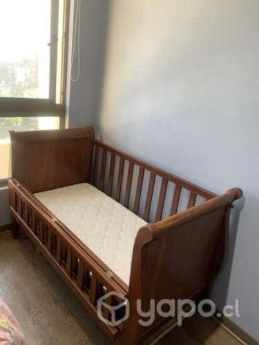 Venta de Cuna Colecho de madera con 2 niveles