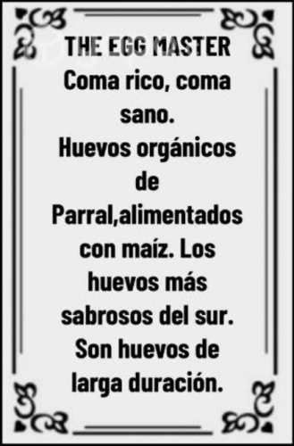 Caja de Huevos orgánicos extra grande, 38.000