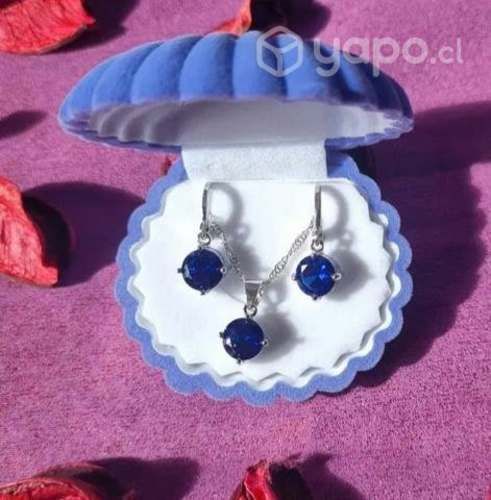 Conjunto collar+aros : Almejita de
