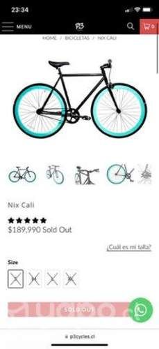 Bicicleta nix cali talla s