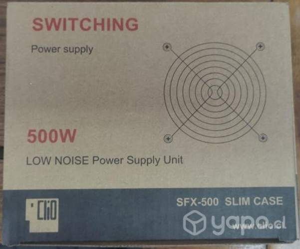 Fuente poder slim 500 w/2 hhd 500 gb/dvd writer