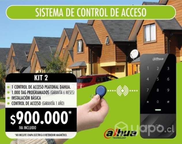 Kit control de acceso dahua 1000 tag programados