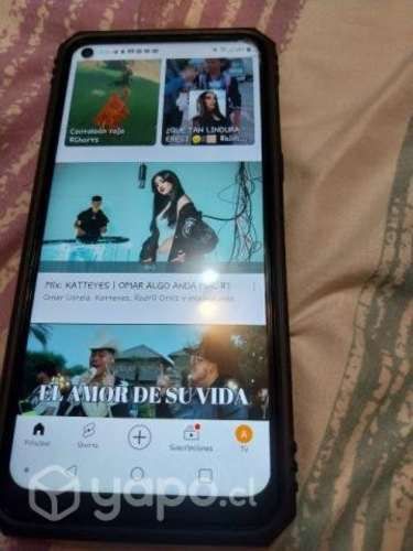 Celular LG k61 en buenas condiciones con car