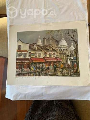 Lamina París Place du Tertre et Les Peintres