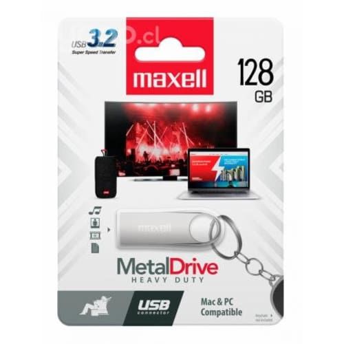 Pendrive USB 3.2 128GB Metal Maxell MAC Windows