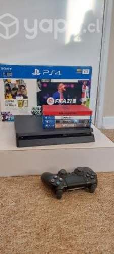 PS4 Slim 1 TB + 4 juegos