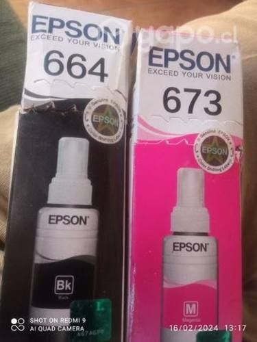 Tintas Epson diversos modelos originales continuo