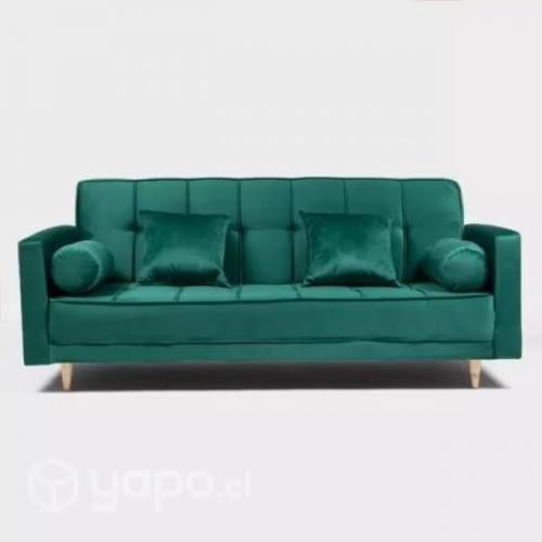 Sillon felpa verde