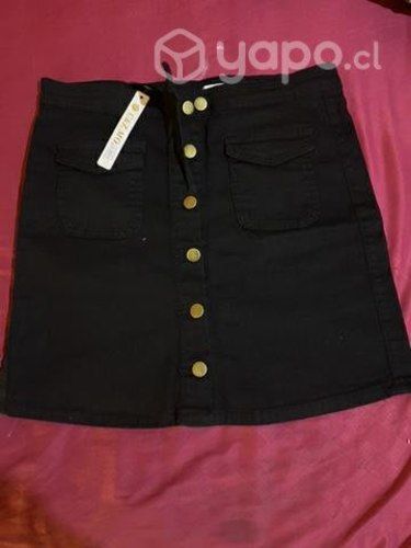 Falda jeans talla L elasticado