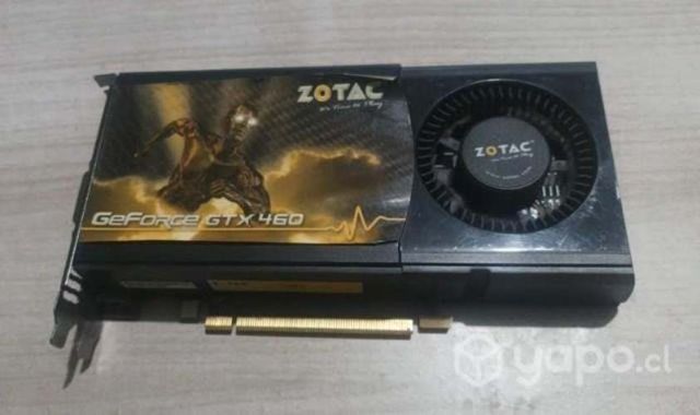 Tarjeta Zotac GTX 460 1GB, DDR5.