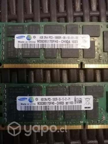 Memorias ram servidor 4gb pc3-10600r