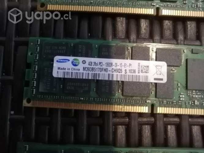 Memorias ram servidor 4gb pc3-10600r